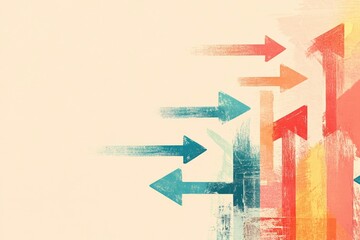 Poster - A collection of arrows pointing in different directions.