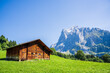 © 영수 손 - Beautiful Majestic Mountains of Grindelwald with Barns and Fields Grindelwald Switzerland