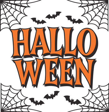 Halloween silhouette vector art illustration 