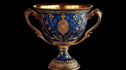 Poster - A decorative vase with a lion's head design, perfect for adding a touch of elegance to any room.