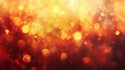 Poster - A blurred banner of rich amber, brown, and red tones, with copper highlights, creating a warm, vibrant background