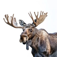 Canvas Print - Moose on transparent background, isolated 