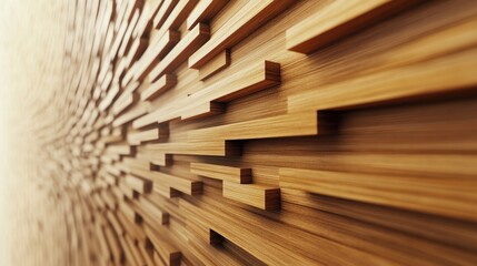 Poster - A close-up of a textured wooden wall with layered patterns.