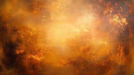 Poster - A soft blur of golden amber hues transitioning into deep brown and copper, ideal for creating warm, elegant textures