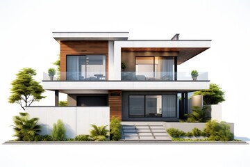 Wall Mural - Two floors house architecture building villa.