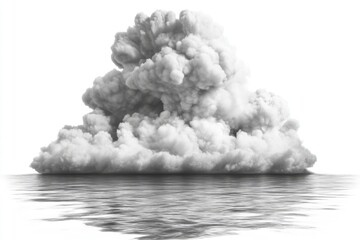 Poster - A dark gray cloud of smoke fills the frame, without any discernible context or surroundings.