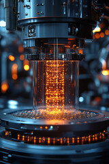 Poster - An illustration of a nanoscale 3D printer,