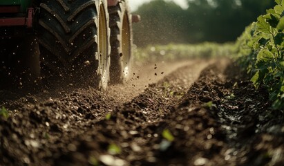 Poster - Tractor Wheel Dust.