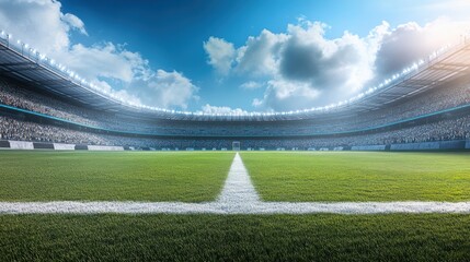 Soccer Stadium View.