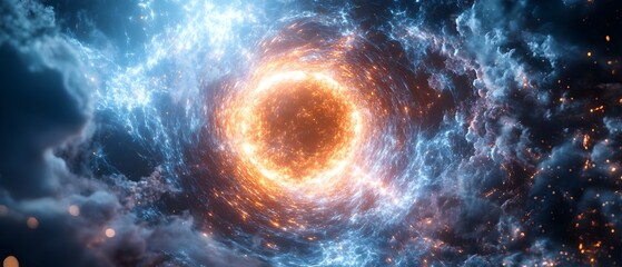 Poster - dramatic and dynamic visualization of the intense fusion energy output from a stellarator based nucl