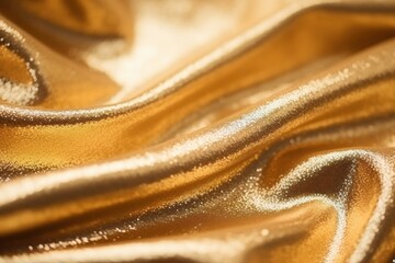 Wall Mural - Fabric pattern texture backgrounds metal gold.