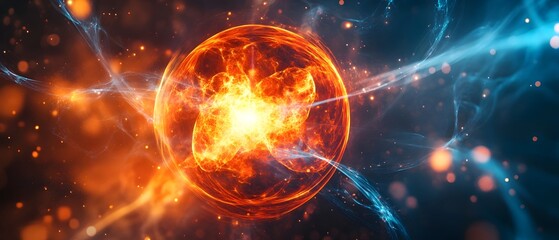 Poster - Nuclear Physics in Plasma Based Fusion Highlighting the Scientific Principles and Processes that Make Fusion Energy Possible through Photographic Simulation and Conceptual Visualization