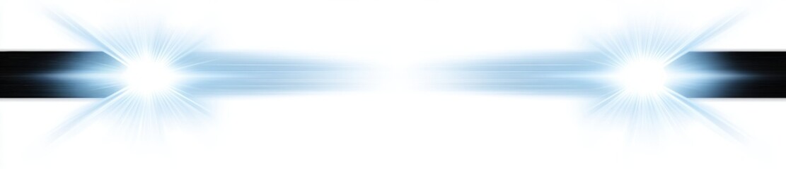Poster - The holographic spot light shines on a transparent background with a blue glow for the HUD Circle