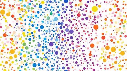 Poster - Colorful abstract design with vibrant circles, creating a lively and dynamic pattern. Perfect for backgrounds, art projects, and creative designs.