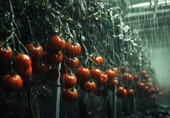 Wall Mural - Tomatoes In The Rain.