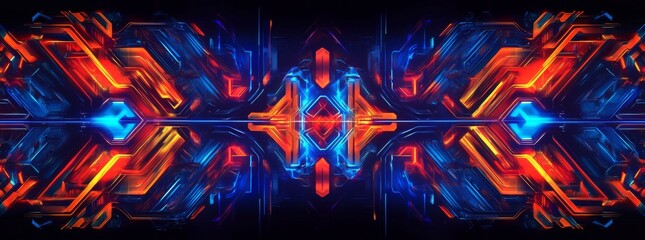This futuristic HUD demonstrates a dazzling array of cyberpunk-inspired interfaces, glowing lines, and intricate designs that exemplify advanced technology.