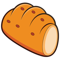 Bread vector illustration.