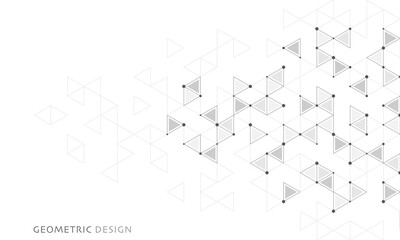Wall Mural - abstract vector background with a geometric pattern of triangle shapes. graphic design element