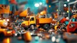 © Dot. Studio - Detailed View of Metal Recycling Process with Trucks