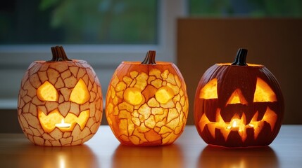 Sticker - Halloween pumpkin lantern carving techniques for festive decorations