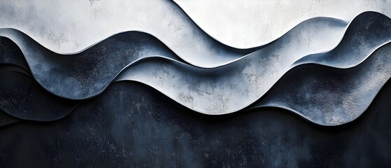 Poster - captivating abstract monochrome backdrop with unique shapes and subtle textures for modern creative 