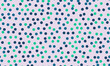 © Olena - Polka dot vector pattern with geometric circles. Perfect for textile designs, wallpaper, or trendy poster backgrounds with an abstract minimalist style.