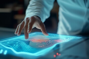 Poster - Imagine an advanced lab with skilled engineers and technicians collaborating on groundbreaking technology using stateoftheart electronic displays to boost productivity and innovation