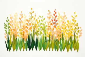 Wall Mural - Grass backgrounds painting pattern.