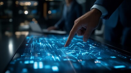 Poster - Modern offices effectively promote team collaboration by utilizing advanced technology, which fosters innovative and sustainable solutions that contribute to a healthier future for everyone involved