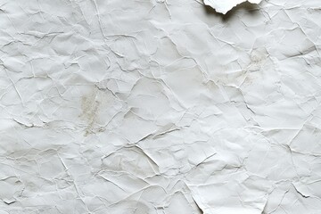 Wall Mural - Detailed Texture of Crumpled and Aged Recycled Paper with Organic Patterns