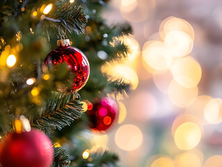 closed up christmas tree background