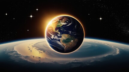 earth and sun