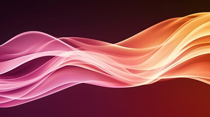 Poster - Futuristic Clean Digital Background with Flowing Sparks - Minimalistic Lines and Smooth Flow in Contrasting Tones for Modern Design