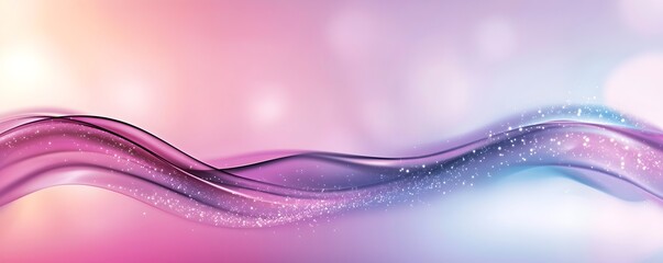 Poster - Radiant Flowing Sparks Over Abstract Gradient Background - Vivid Energy with Soft Contrasting Colors for Dynamic Visual Impact
