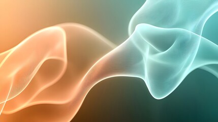 Poster - Enchanting Luminous Fog Flow - Ethereal Patterns of Glowing Particles Creating a Soft Illumination in Abstract Design
