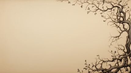 Poster - Elegant traditional arabesque background with subtle patterns for text placement in center