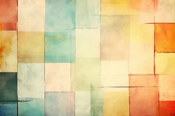 Poster - Minimalistic design featuring soft pastel blue and gray background with subtle graphics and text