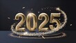 © Daniel - Golden 2025 New Year Celebration with Confetti and Sparkles