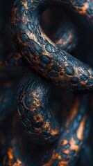 Poster - Close Up of a Snake's Scales