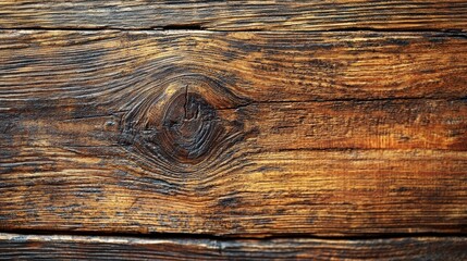 Poster - The aged wooden surface displays intricate textures and a rich variety of colors, showcasing the natural beauty and patterns found in timber