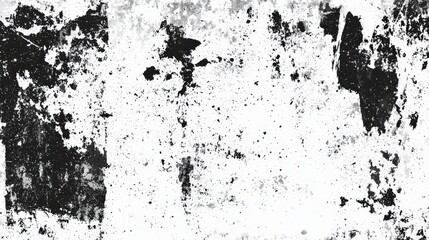 Leinwandbilder - The image features a textured background marked by a chaotic arrangement of black and white tones, resembling weathered stone or aged concrete