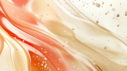 Poster - Fluid Abstract Patterns with Subtle Bubbles and Hues
