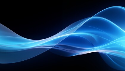 abstract blue smoke wave