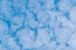 © roy - White cloud texture with blue background in hectagon pattern