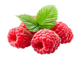 Fototapeta  - Raspberry fruit isolated on transparent background. Png format