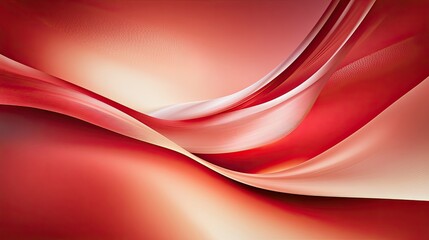 Poster - A red abstract background with swirling patterns and soft gradients, creating a sense of depth and movement.