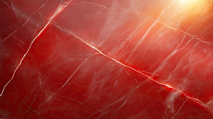 Poster - A red marble texture with veins of lighter and darker shades, providing a luxurious and sophisticated background.