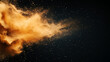 © Vertigo Images - A burst of golden dust against a black background.  Perfect for adding a touch of sparkle to your design projects.