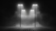 © Jakkarin - Midnight Noir: Cinematic Urban Landscape with Mysterious Fog and Swirling Streetlights
