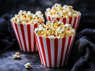 Wall Mural - spooky popcorn snacks